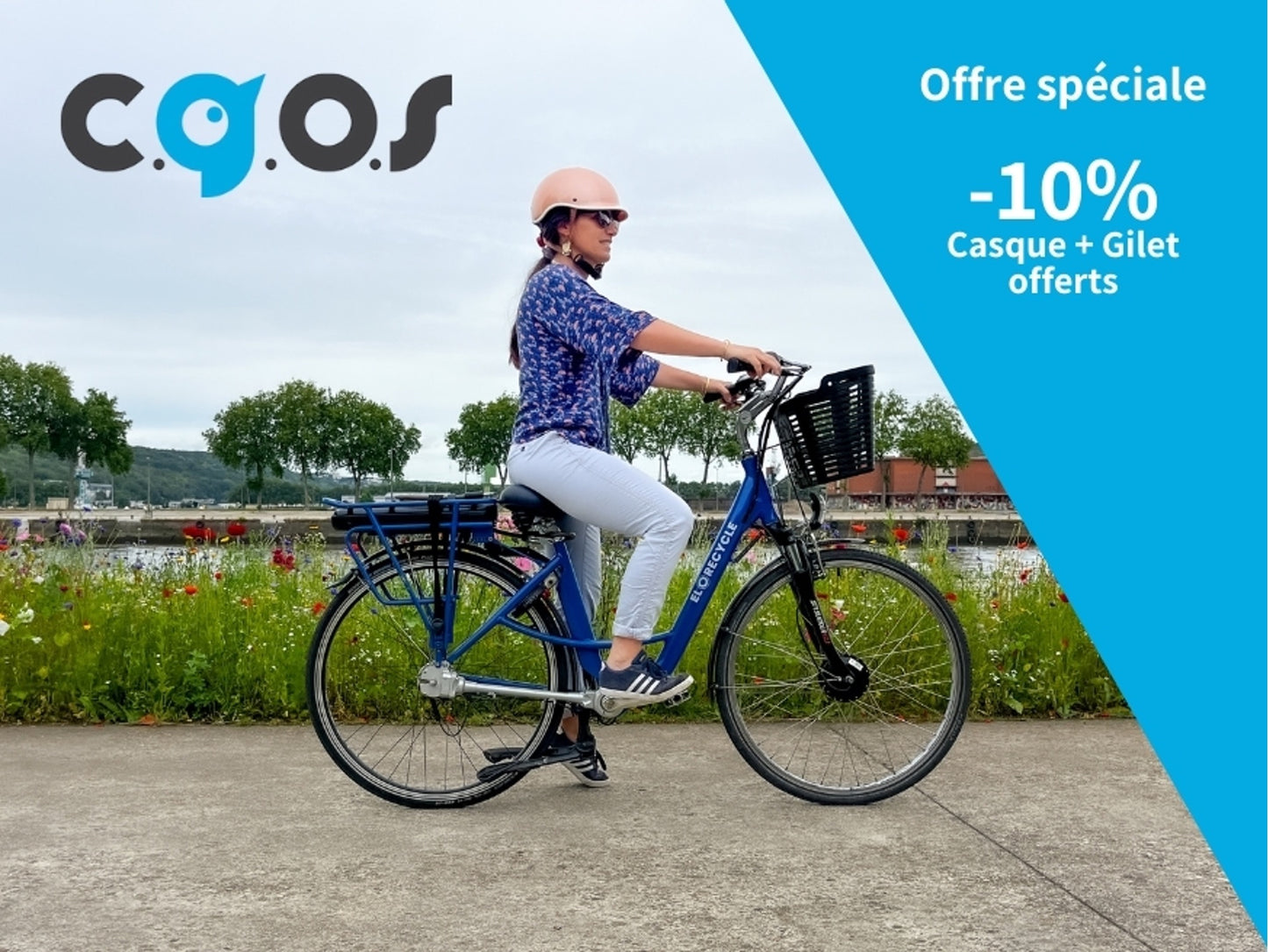 Vélo électrique reconditionné mixte e-Cardan - Batterie neuve - C.G.O.S